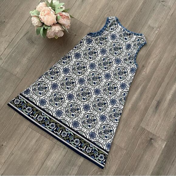 Max Studio Positano Blue Jersey Dress - Picture 4 of 6